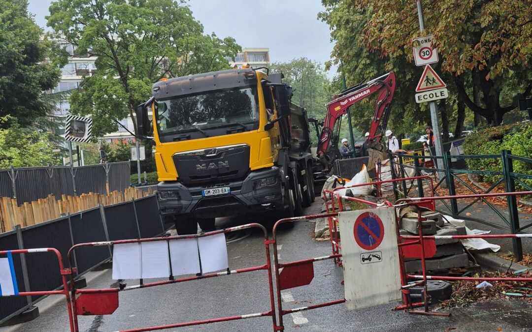 Continuité du raccordement de la résidence Talma sur la tranche n°3